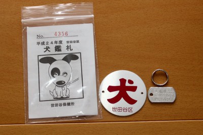 鑑札が届きました せたびぃ！ 世田谷ビーグル協会