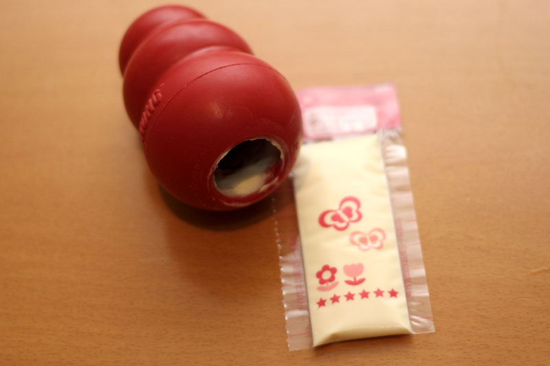 コングの内側に塗りつける