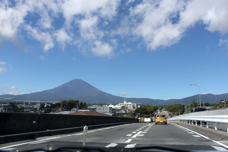 車窓からの富士山