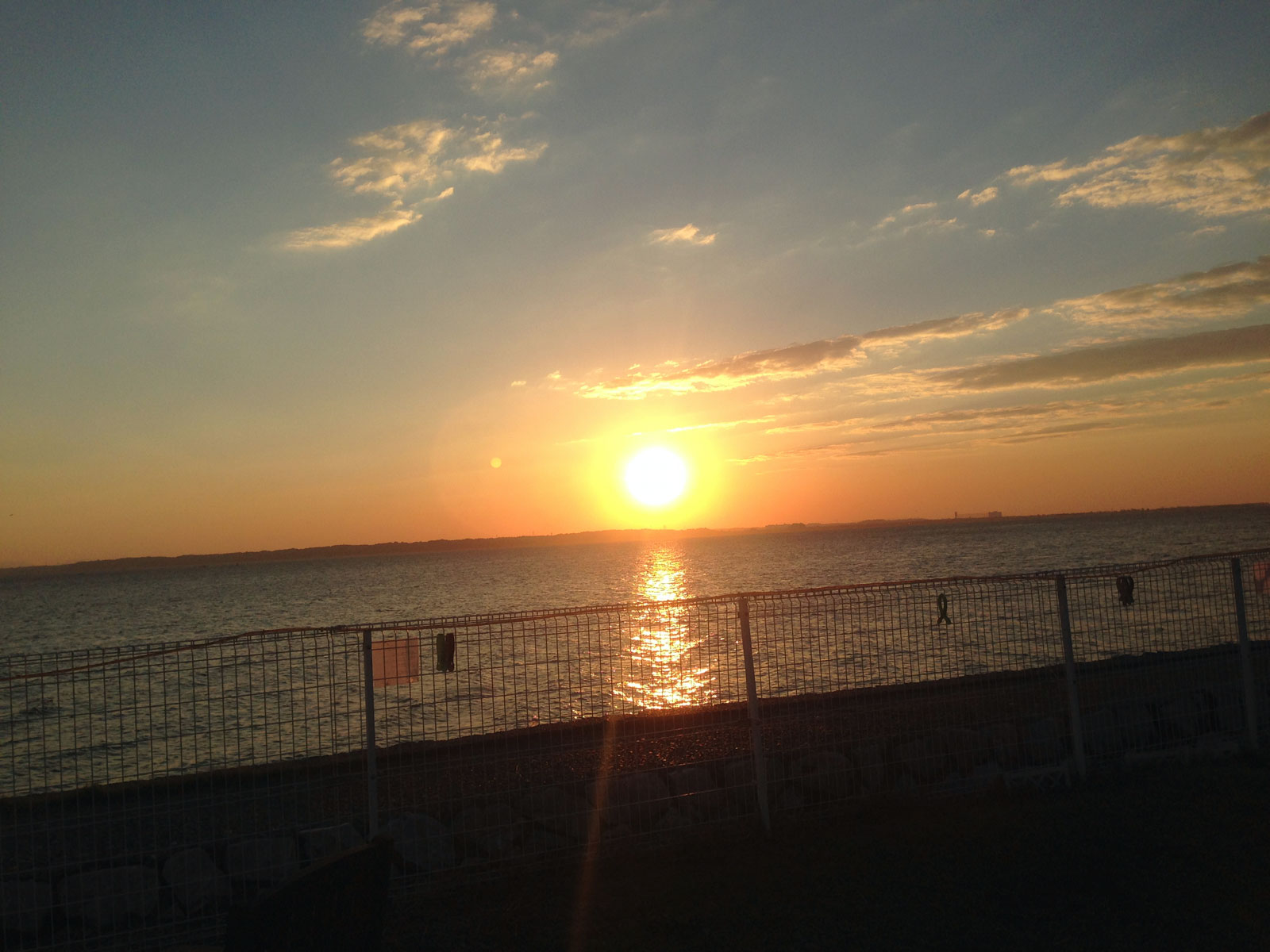 夜明けの浜名湖